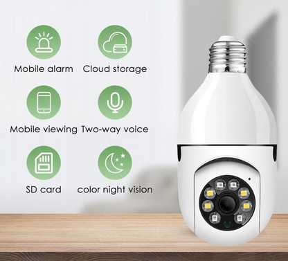 Light Bulb HD WIFI Camera Features