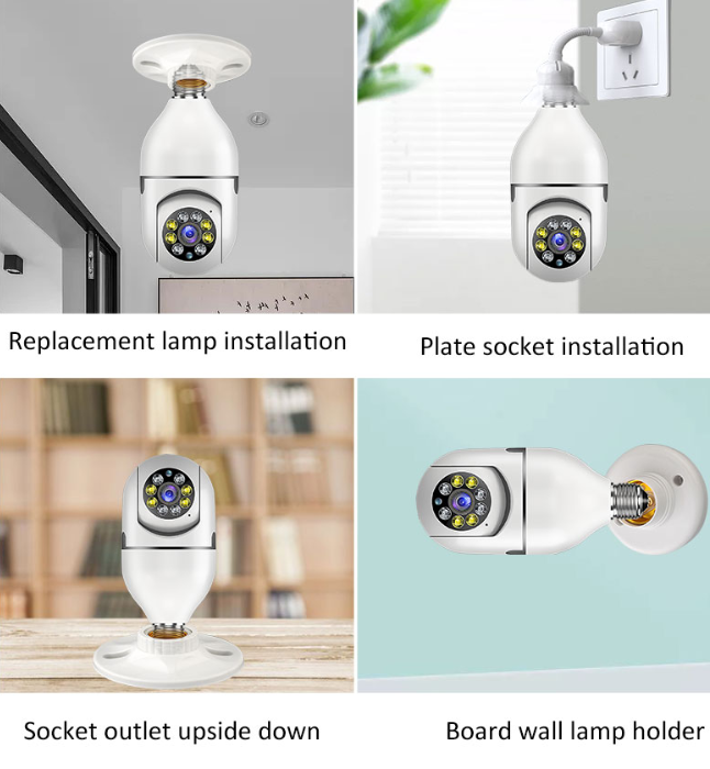 Light Bulb HD WIFI Camera Installation Areas