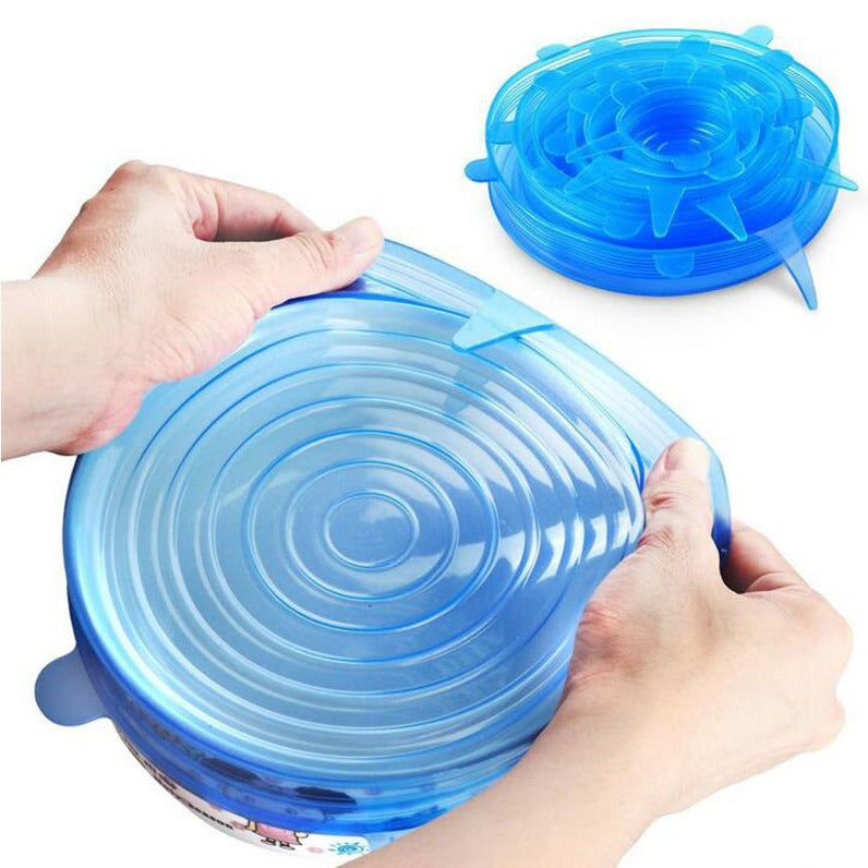 Silicone Plastic Wrap in use