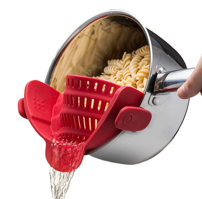 Red Silicone Pot Strainer