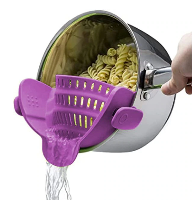 Purple Silicone Pot Strainer