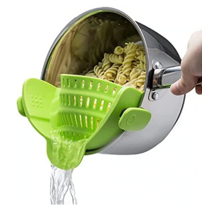 Green Silicone Pot Strainer