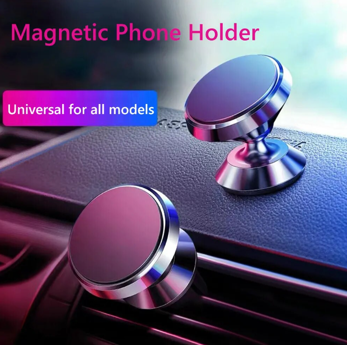 New car phone holder Car holder Aluminum alloy magnetic creative car lazy bracket outlet