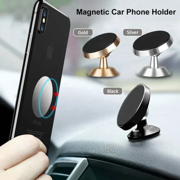 New car phone holder Car holder Aluminum alloy magnetic creative car lazy bracket outlet