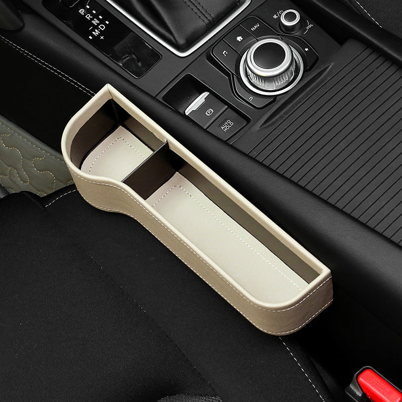 Storage Box Car Organizer Seat Gap PU Case Pocket Car Seat Side Slit for Wallet Phone Coins Cigarette Keys Cards For Universal