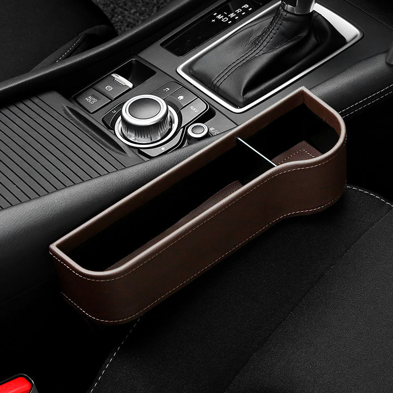 Storage Box Car Organizer Seat Gap PU Case Pocket Car Seat Side Slit for Wallet Phone Coins Cigarette Keys Cards For Universal