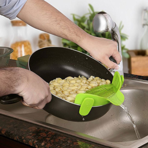 Adjustable Silicone Pot Trainer in use