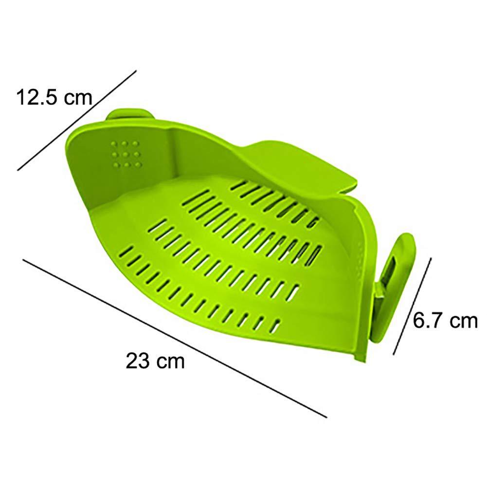 Green Silicone Pot Strainer Dimensions