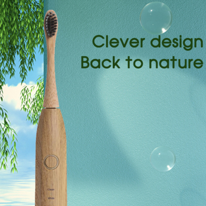 Bamboo Electric Toothbrush Clever design Back to nature